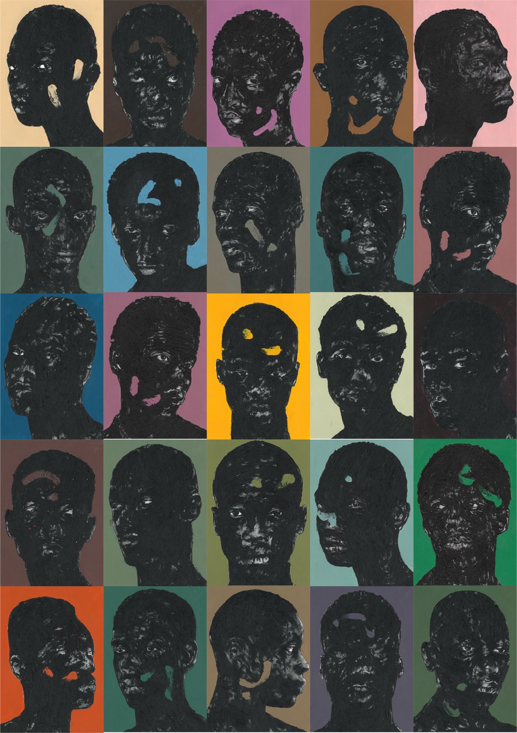 Retratos de Ausência, ensemble of works on paper by Amadeo Carvalho